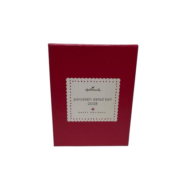 Hallmark Keepsake Porcelain Christmas Bell Ornament 2008 New - Picture 7 of 7